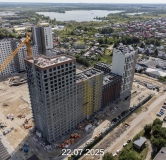 Ход строительства дома № 107, корпус 1 (ГП-74) в ЖК Беринг -