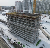 Ход строительства дома 3 в ЖК Комсомольский -