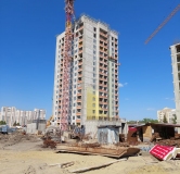 Ход строительства дома секция 2 в ЖК Гармония -